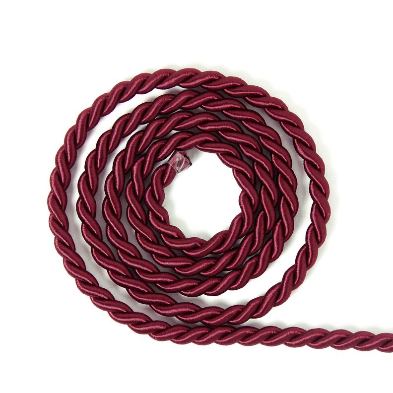 Cordoncino raso, tinta unita - rosso Bordeaux, image number 1