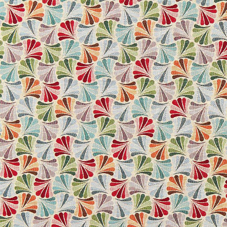 tessuto arredo gobelin Ventagli colorati – beige chiaro/blu,  image number 1