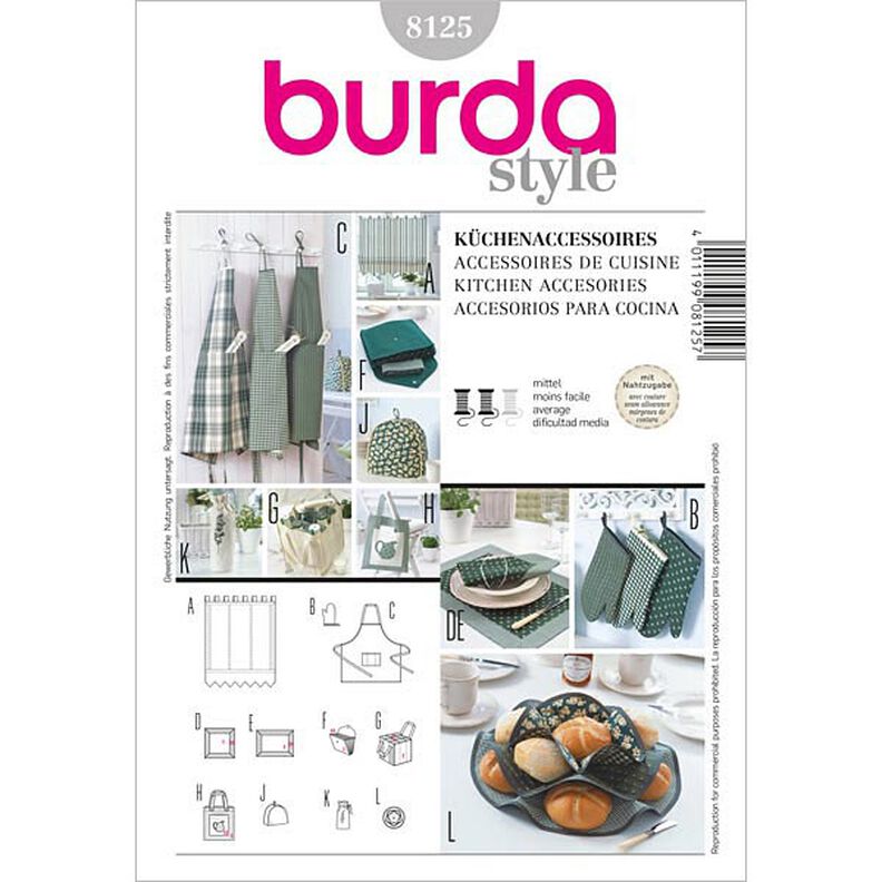 Accessori cucina, Burda 8125,  image number 1