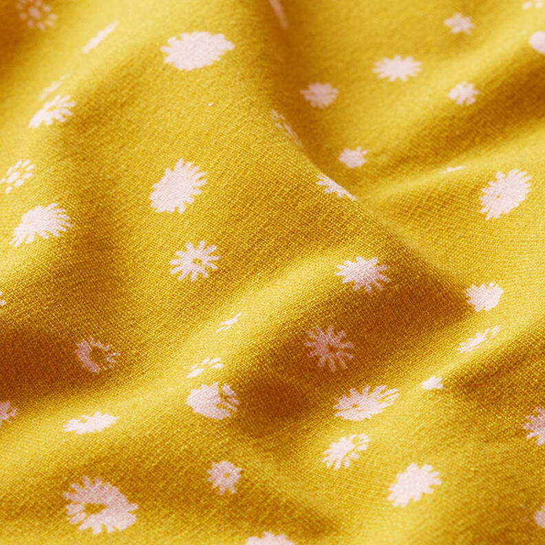 GOTS jersey di cotone capsule di papavero | Tula – giallo curry/rosa,  image number 2