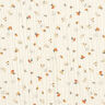 mussolina / tessuto doppio increspato Fiori e ricci – bianco lana,  thumbnail number 1