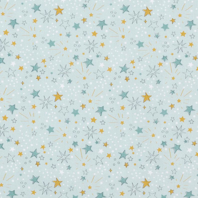 popeline di cotone Cielo stellato – azzurro baby,  image number 1
