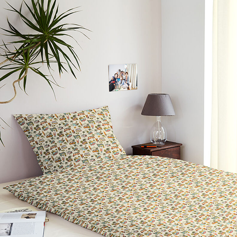 tessuto in cotone, cretonne Roadtrip surf – beige,  image number 6
