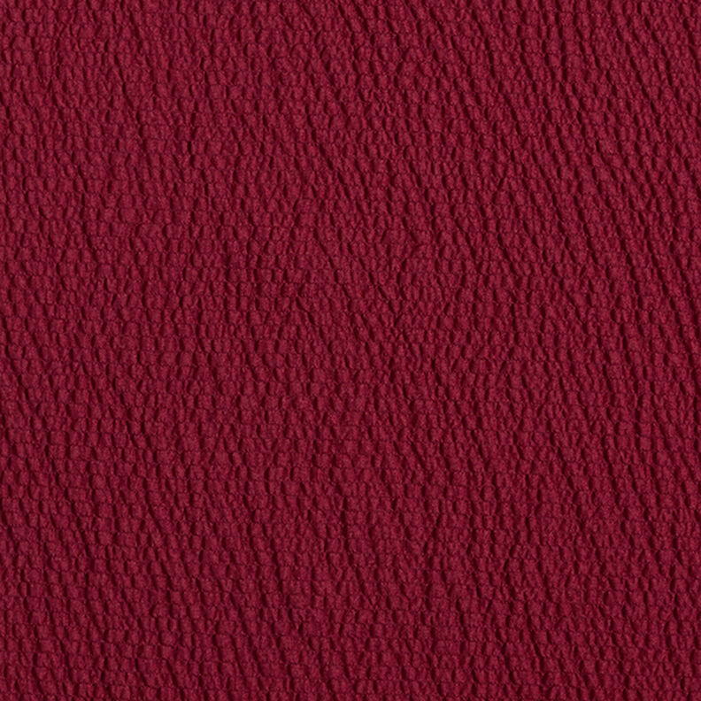 Tessuto leggero cloqué in tinta unita – rosso Bordeaux,  image number 1