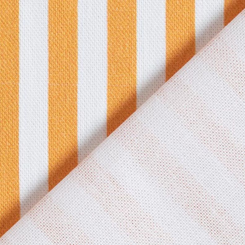 tessuto arredo mezzo panama righe longitudinali – arancio chiaro/bianco,  image number 4