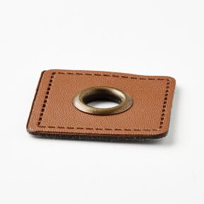 Toppa con occhiello [30 x 30 mm] – bronzo/rame, 