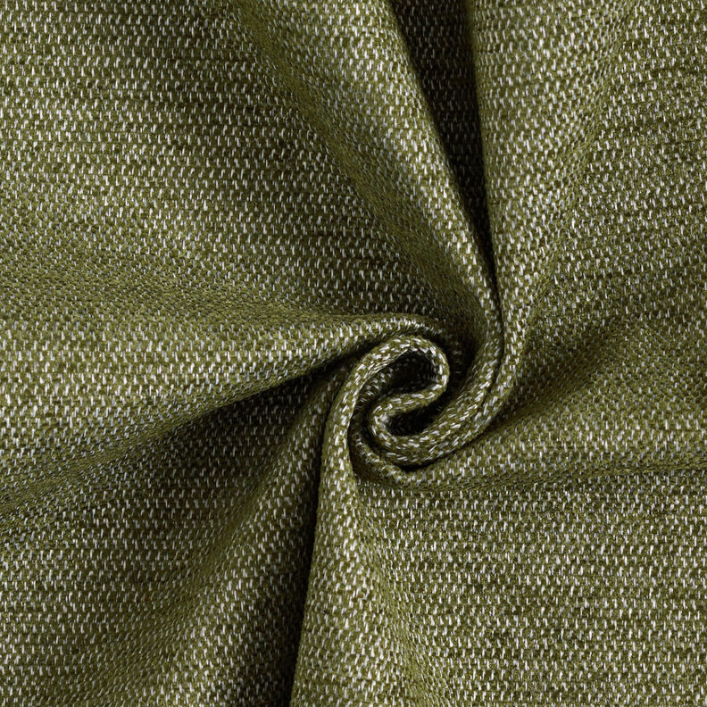 tessuto da tappezzeria ciniglia mélange – verde oliva scuro/grigio argento,  image number 1