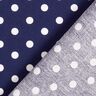 popeline di cotone grandi pois – blu marino/bianco,  thumbnail number 6