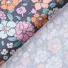 GOTS popeline di cotone Prato fiorito | Poppy Fabrics – grigio ardesia,  thumbnail number 4
