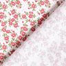 popeline di cotone Mare di boccioli – rosso/bianco,  thumbnail number 4