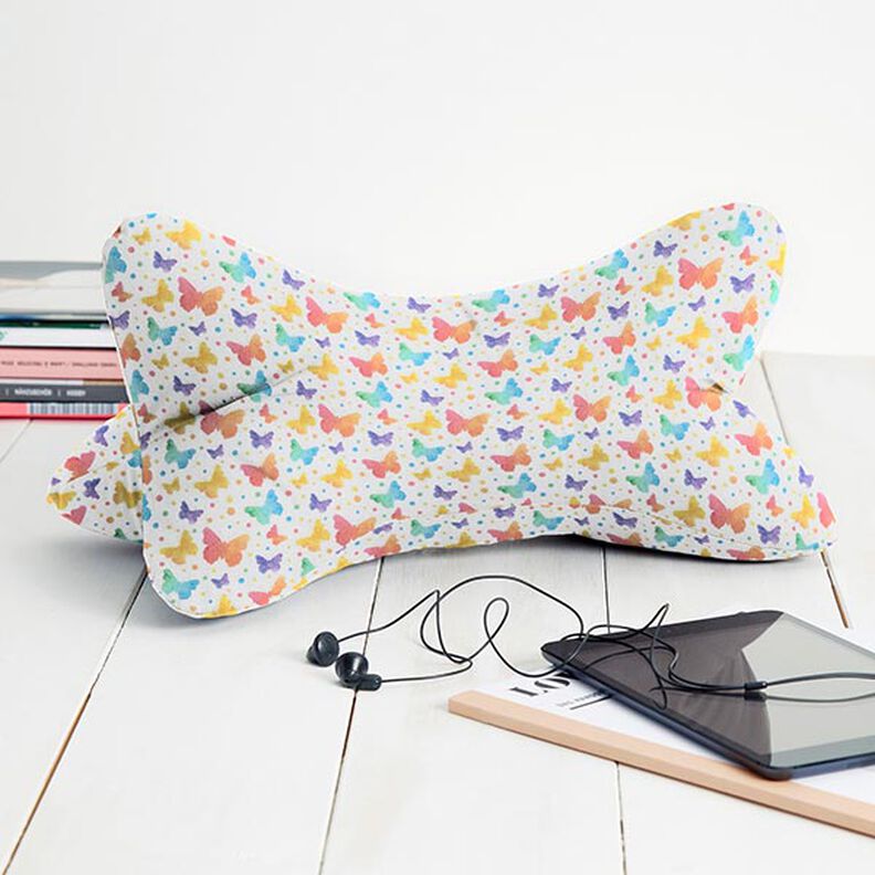 tessuto arredo satin di cotone farfalle,  image number 5