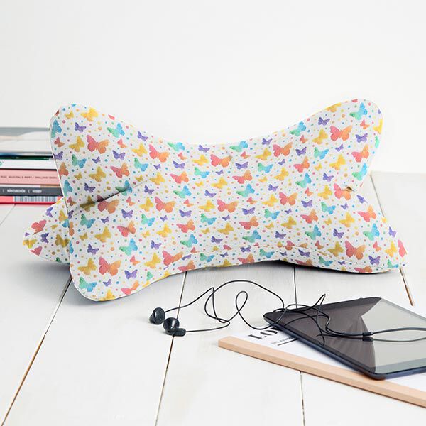 tessuto arredo satin di cotone farfalle,  image number 5