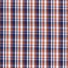 Tessuto per camicie a quadri classici – blu marino/rame,  thumbnail number 1