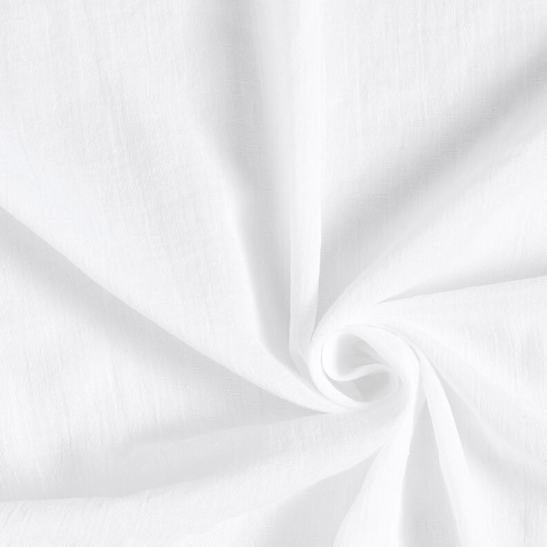 tessuto increspato cotone – bianco,  image number 1