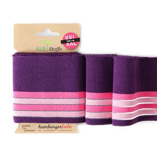 TESSUTO IN MAGLIA BIO PER BORDI E POLSINI CUFF ME riflettente  [140 CM | 8 CM]  | Albstoffe |, 