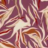 jersey di viscosa Onde astratte – melanzana/rosa antico chiaro,  thumbnail number 1