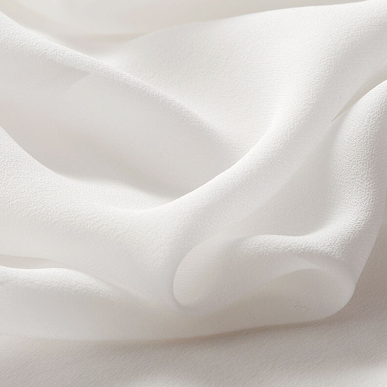 Chiffon di seta – bianco,  image number 5