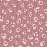 mussolina / tessuto doppio increspato Grande motivo leopardato – rosa antico scuro/bianco,  thumbnail number 1