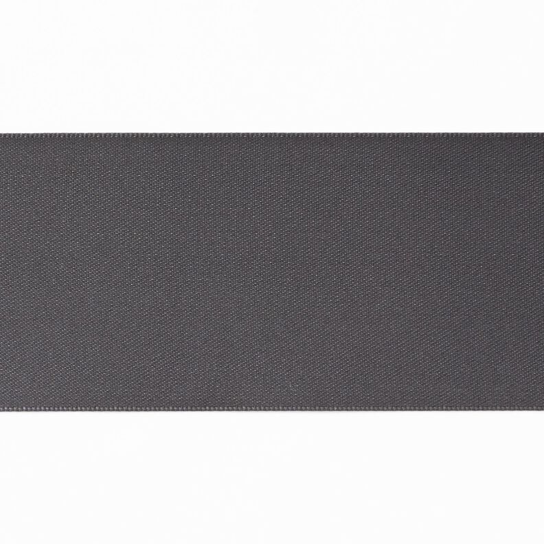 Nastro in satin [50 mm] – grigio scuro,  image number 1