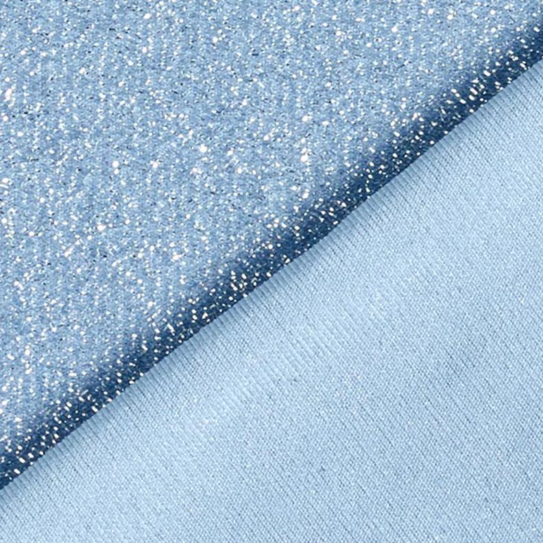 tessuto jersey fili glitter glamour – azzurro,  image number 3