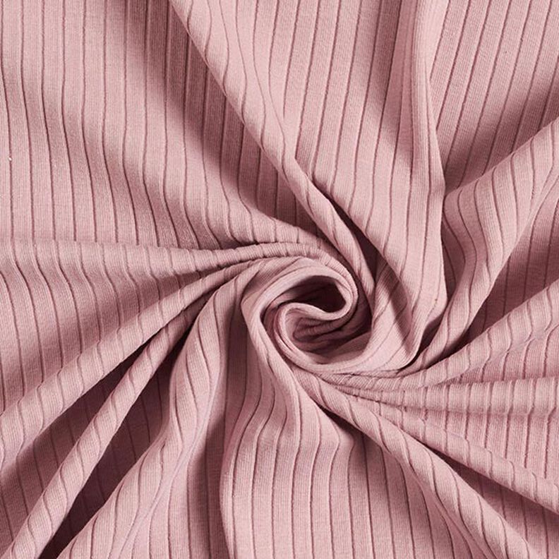 jersey a coste, tinta unita – rosa anticato,  image number 1