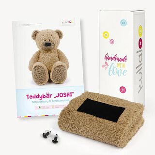 Set regalo orsacchiotto: cartamodello, peluche e 1 paio di occhietti [ 11 x 32 x 11 cm ] | Kullaloo, 