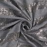 Tessuto in maglia con paillettes glitterate a strisce orizzontali – grigio,  thumbnail number 3