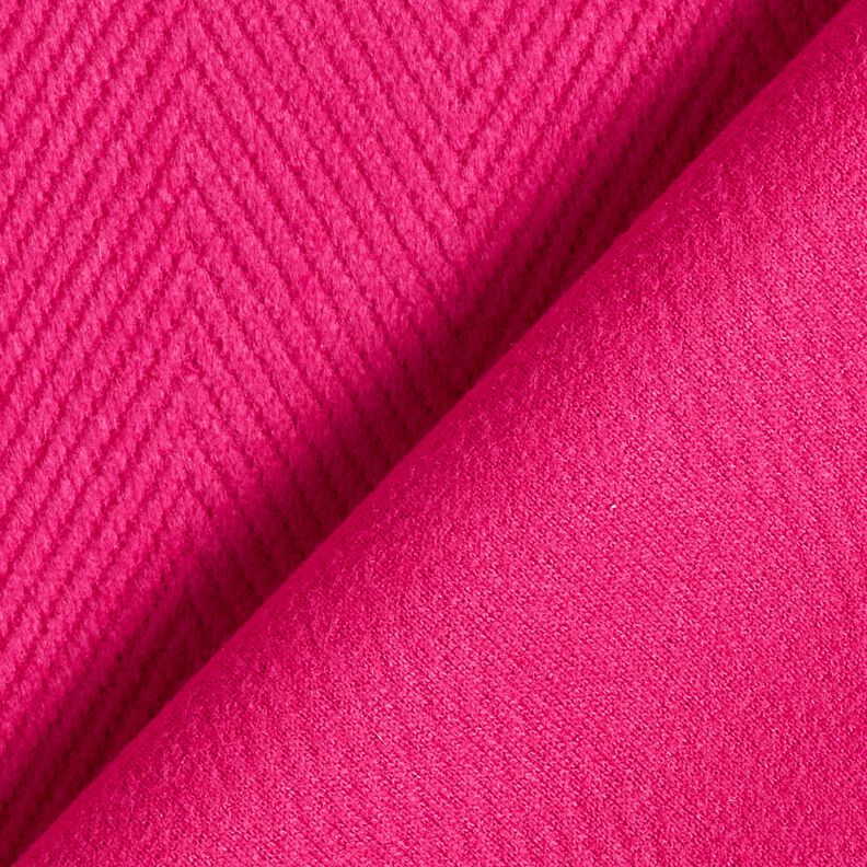 tessuto per cappotti Spina di pesce larga – rosa fucsia acceso, image number 3