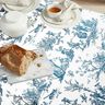 tessuto arredo mezzo panama Ballerini felici 280 cm – blu oceano/bianco,  thumbnail number 8
