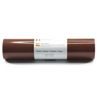 pellicola vinilica autoadesiva brillante [21cm x 3m] – marrone, 