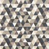 tessuto arredo mezzo panama triangoli – beige/grigio,  thumbnail number 1