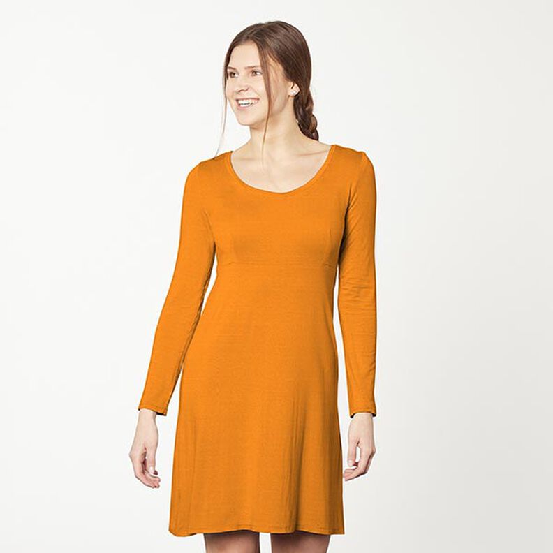 jersey di cotone medio tinta unita – arancione,  image number 6