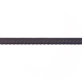 Fettuccia elastica pizzo [12 mm] – grigio scuro, 
