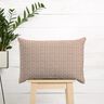 tessuto arredo mezzo panama Righe con stelle – naturale/rosso borgogna,  thumbnail number 7