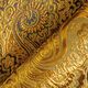 jacquard abbigliamento, paisley effetto metallizzato – oro/nero,  thumbnail number 4