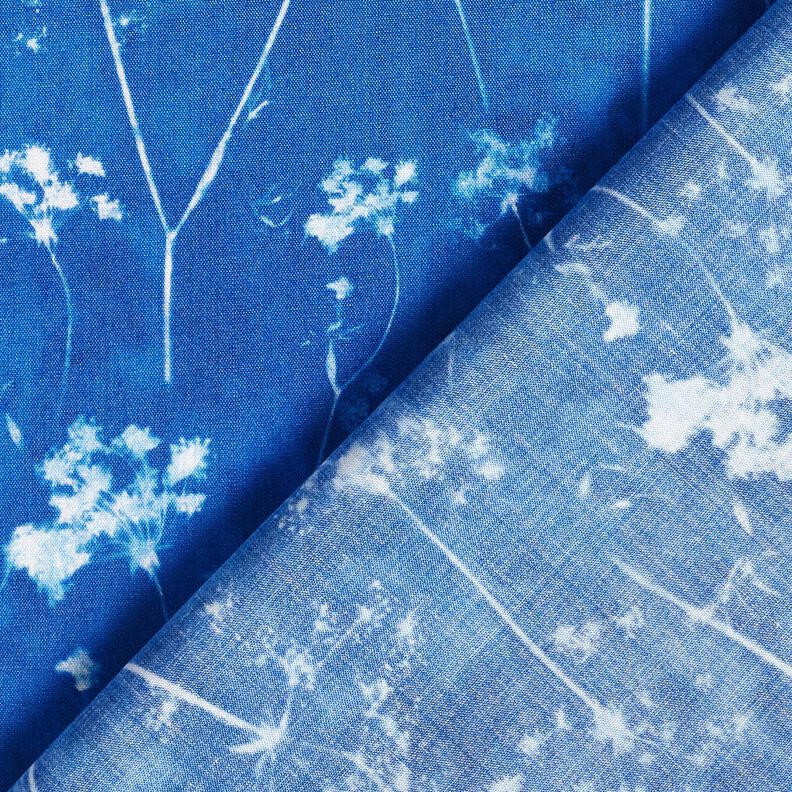 Tessuto di viscosa Soffioni – blu reale/bianco,  image number 4