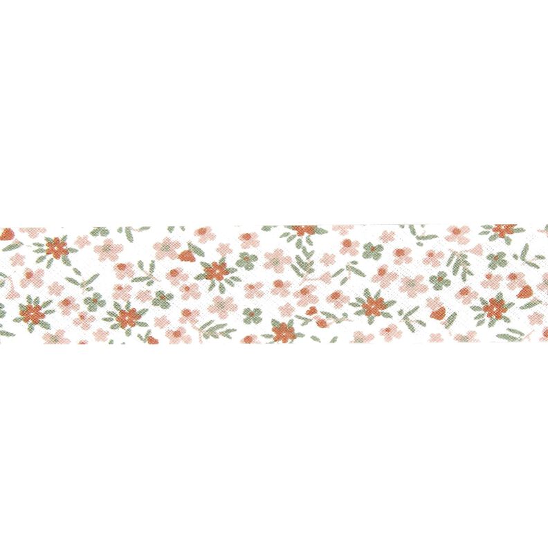 Nastro in sbieco piccoli fiori [20 mm] – rosa,  image number 1