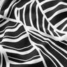 Jersey di viscosa con foglie astratte – nero/bianco,  thumbnail number 2