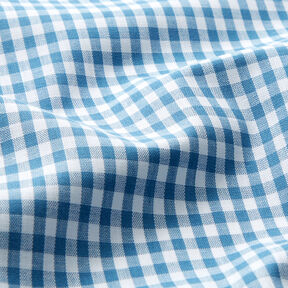 tessuto in cotone Quadro vichy 0,5 cm – colore blu jeans/bianco, 