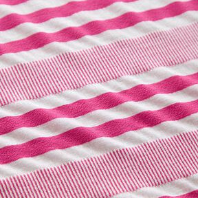 jersey di viscosa effetto stropicciato &ndash; bianco/pink, 