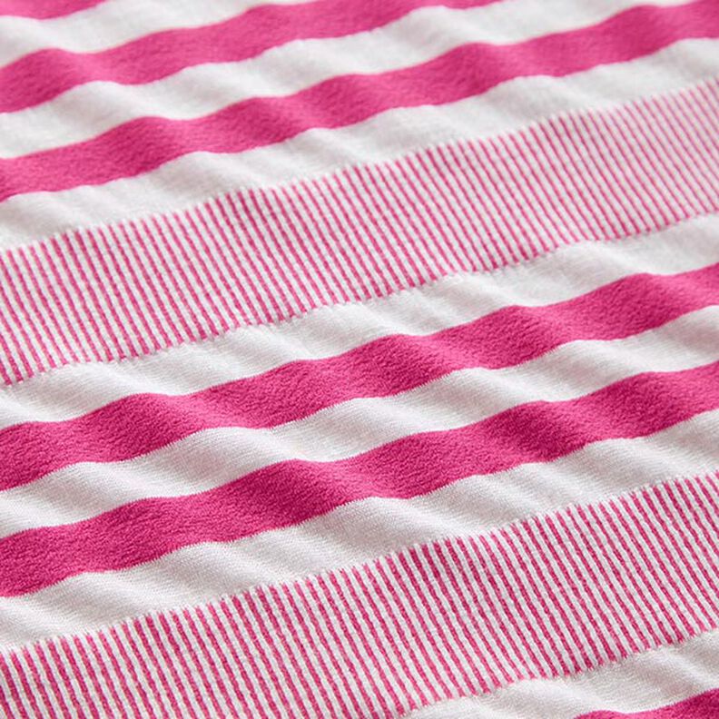 jersey di viscosa effetto stropicciato – bianco/pink,  image number 2
