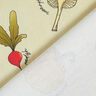 tessuto arredo mezzo panama Tipi di verdure – beige chiaro/rosso borgogna,  thumbnail number 4
