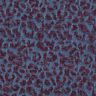 Tessuto per pantaloni effetto denim con stampa leopardata – melanzana/colore blu jeans,  thumbnail number 1