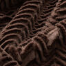 Pelliccia sintetica a spina di pesce – marrone medio,  thumbnail number 2
