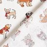 tessuto in cotone cretonne Cani giocherelloni – marrone medio/avorio,  thumbnail number 4