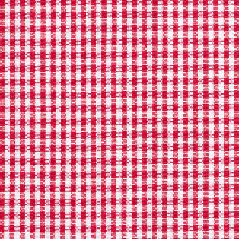 tessuto in cotone Quadro vichy 0,5 cm – rosso/bianco,  image number 1