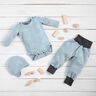 Jersey a nido d’ape cuccioli di elefante – blu-argento,  thumbnail number 7