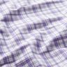 Cotone elasticizzato a quadri – bianco/lavanda,  thumbnail number 2
