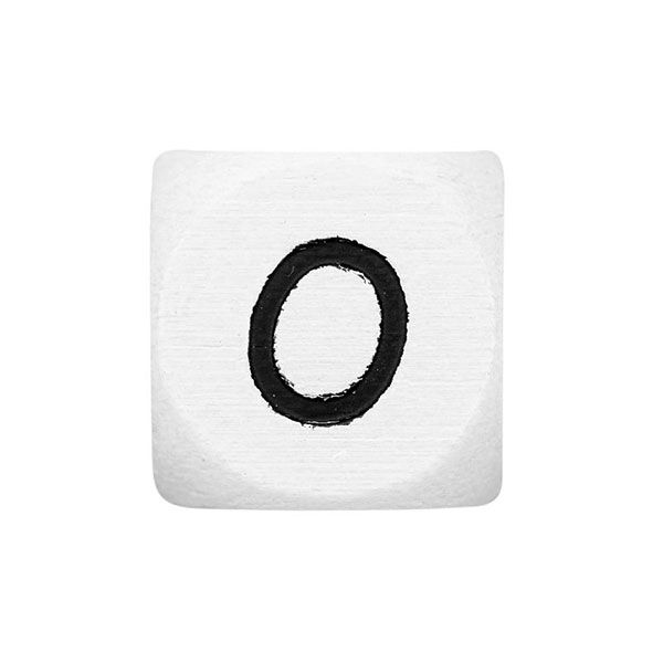 Lettere dell’alfabeto legno O, bianco, Rico Design,  image number 1