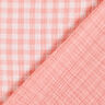mussolina / tessuto doppio increspato Vichy a quadri tinto in filo – rosa anticato/bianco,  thumbnail number 1
